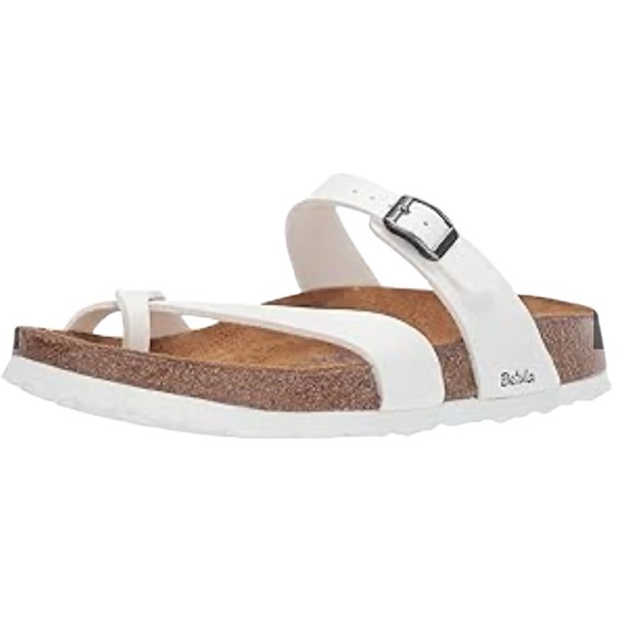 Birkenstock Shoes - Birkenstock White Toe Loop Sandals
